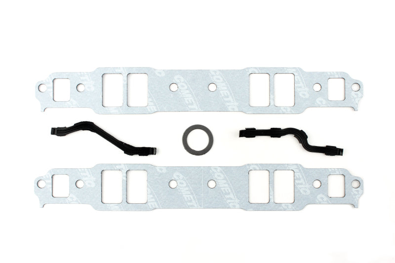COMETIC C15178FC CHEVROLET GEN-1 SMALL BLOCK V8 .060" FIBER INTAKE MANIFOLD GASKET KIT, 2.00" X 1.25" PORT, WITH BLOCKED EXHA