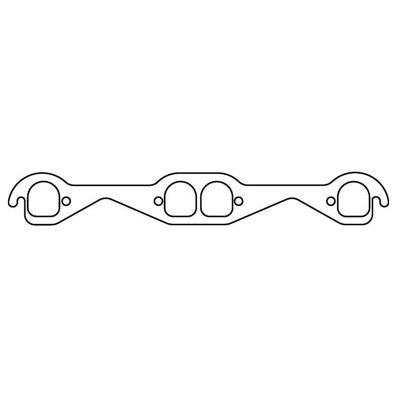 COMETIC C15199 CHEVROLET GEN-1 SMALL BLOCK V8 .060" HTS EXHAUST MANIFOLD GASKET SET, 1.710" X 1.550" BRODIX D PORTS