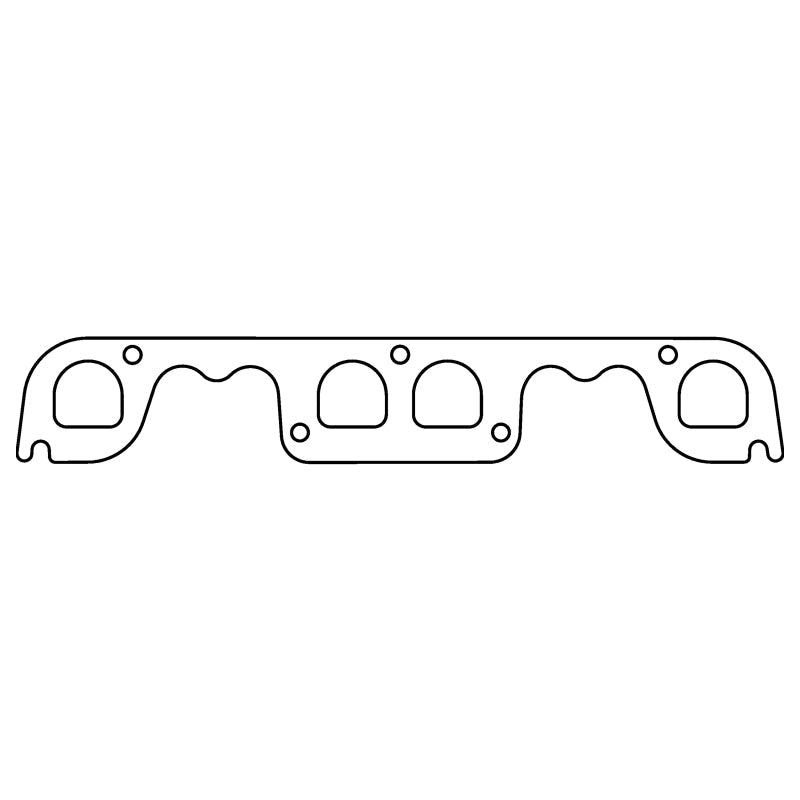 COMETIC C15201 CHEVROLET GEN-1 SMALL BLOCK V8 .060" HTS EXHAUST MANIFOLD GASKET SET, 1.650" X 1.600" D PORT, BRODIX SPREAD PO