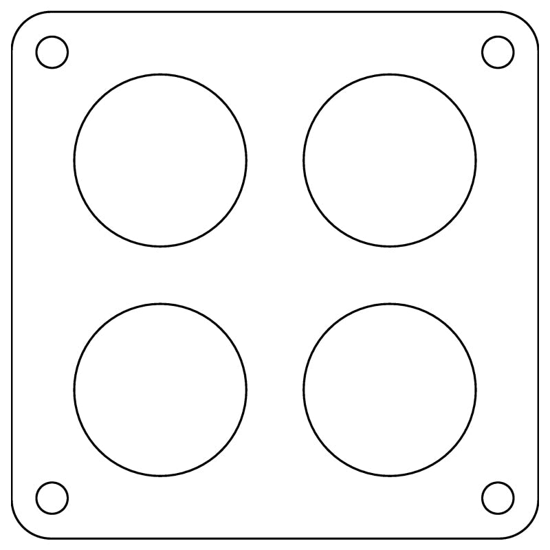 COMETIC C15314FC HOLLEY DOMINATOR 4-HOLE .060" FIBER CARBURETOR GASKET, 2.00" HOLES