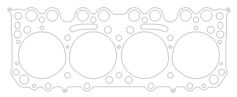 COMETIC C5129-040 HEAD GASKET .040" MLS GM OLDS 371-J2 V8 57-60 4.190"