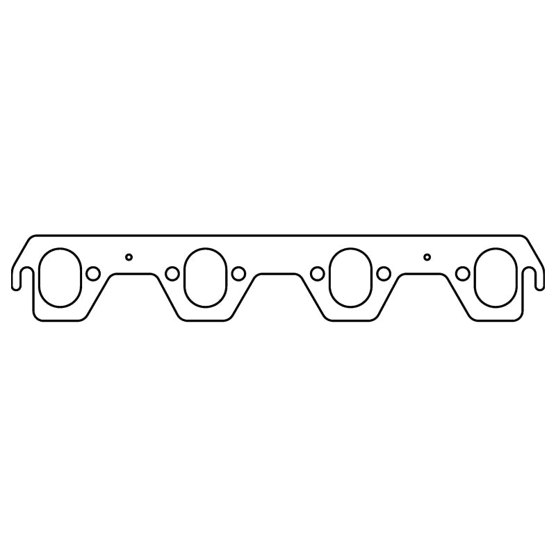 COMETIC C5154 FORD WINDSOR V8 .043" COPPER EXHAUST MANIFOLD GASKET SET, 1.750" X 1.270" OVAL PORT