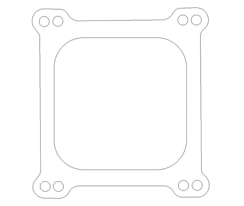 COMETIC C5281 HOLLEY 4 BARREL 4150 STYLE .047" FIBER CARBURETOR GASKET, 4.500" X4.500", OPEN PLENUM