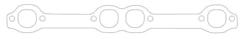 COMETIC C5314-064 CHEVROLET GEN-1 SMALL BLOCK V8 .064" AM EXHAUST GASKET SET, 1.500" X 1.470" PORTS, 18 DEGREE HEAD