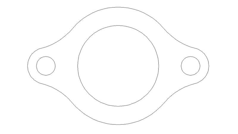 COMETIC C5346-047 CHEVROLET MARK-IV; GM GEN-V/VI BIG BLOCK V8 .047" FIBER WATER OUTLET GASKET