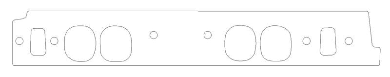 COMETIC C5430-060 CHEVROLET MARK-IV BIG BLOCK V8 .060" FIBER INTAKE MANIFOLD GASKET SET, BRODIX RR BB-O HEADS