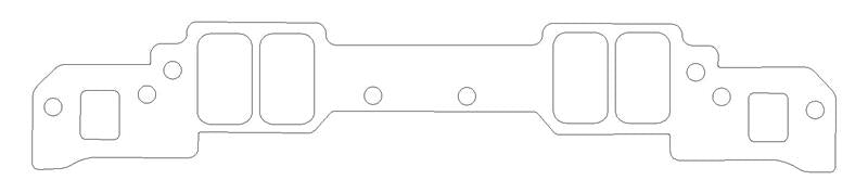 COMETIC C5541-047 CHEVROLET GEN-1 SMALL BLOCK V8 .047" FIBER INTAKE MANIFOLD GASKET SET, 1.350" X 2.250" PORT, 18 DEGREE HEAD