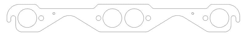 COMETIC C5549-064 CHEVROLET GEN-1 SMALL BLOCK V8 .064" ARMORCORE EXHAUST MANIFOLD GASKET SET, 1.500" ROUND PORT, 23 DEGREE HE