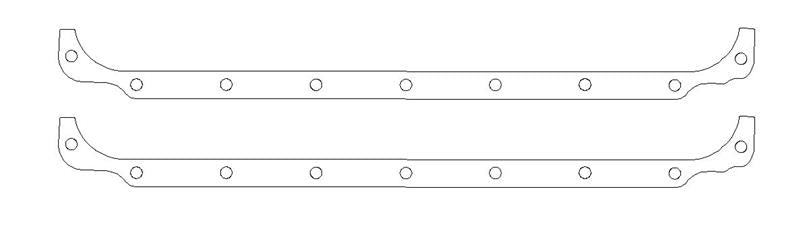 COMETIC C5575-094 CHRYSLER R3 BLOCK .094" FIBER OIL PAN SIDE RAIL GASKET SET