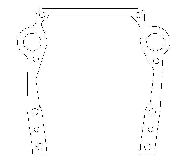 COMETIC C5823-020 OLDSMOBILE GEN-2 ROCKET V8 .020" FIBER TIMING COVER GASKET
