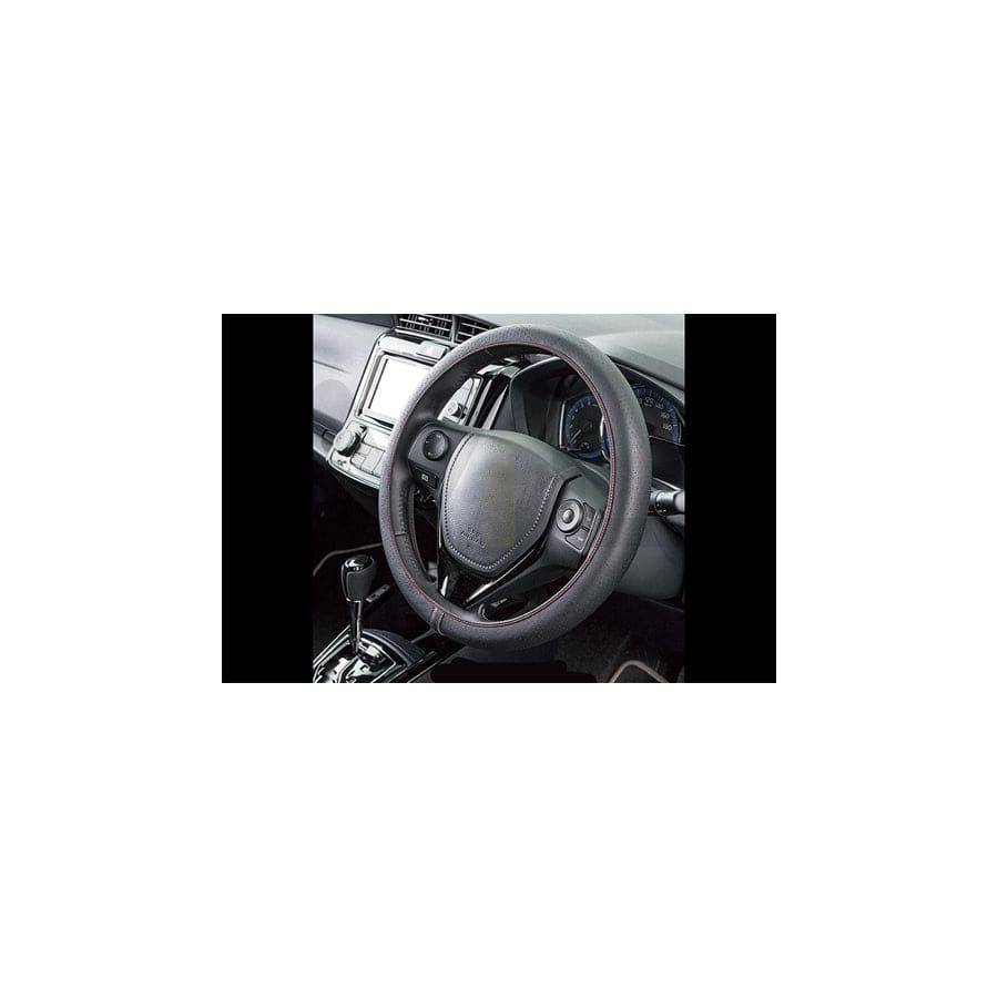 CORONA Neofit Sport FVO10161 Steering wheel cover Black/Red, Ø: 36-38cm, Elastomer, PU (Polyurethane), PVC