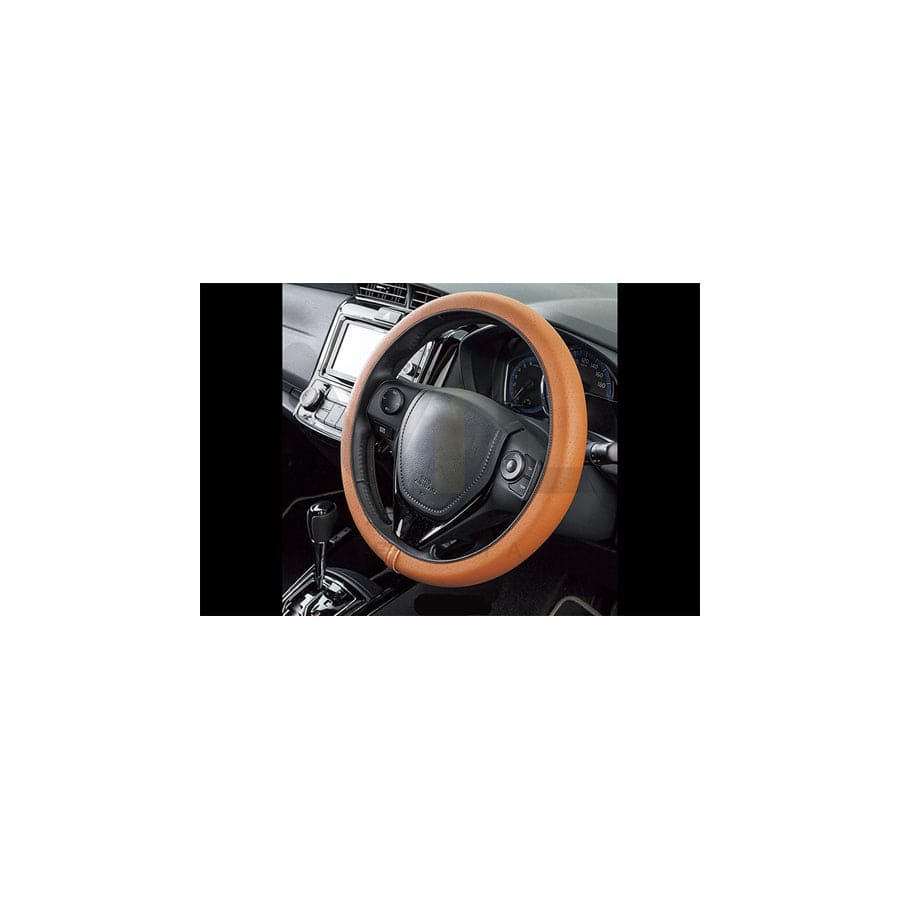 CORONA Neofit Sport FVO10162 Steering wheel cover Brown, Ø: 36-38cm, Elastomer, PU (Polyurethane), PVC
