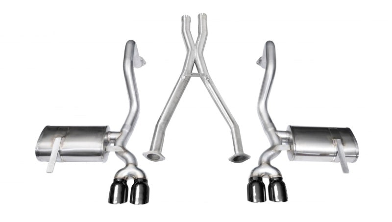Corsa 14114BLK Cat-Back 2.5" Dual Rear Twin 3.5" Corvette C5