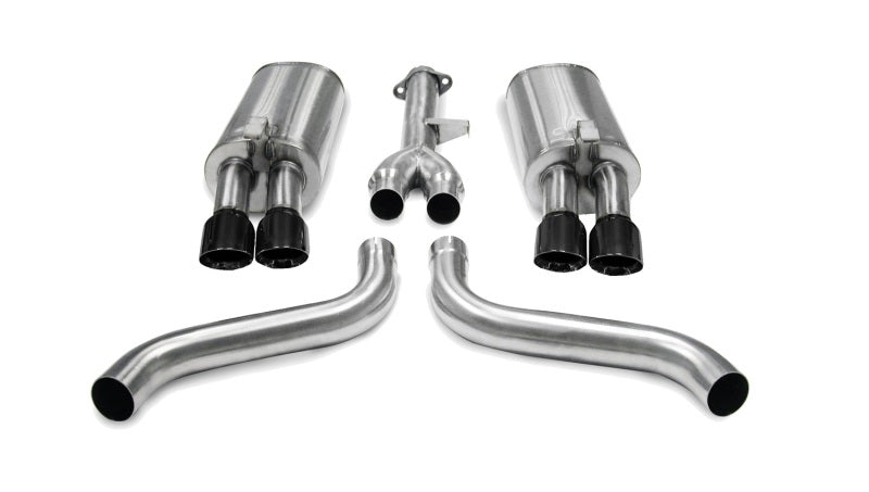 Corsa 14115BLK Cat-Back 2.5" Dual Rear Twin 3.5" Corvette C4 L98
