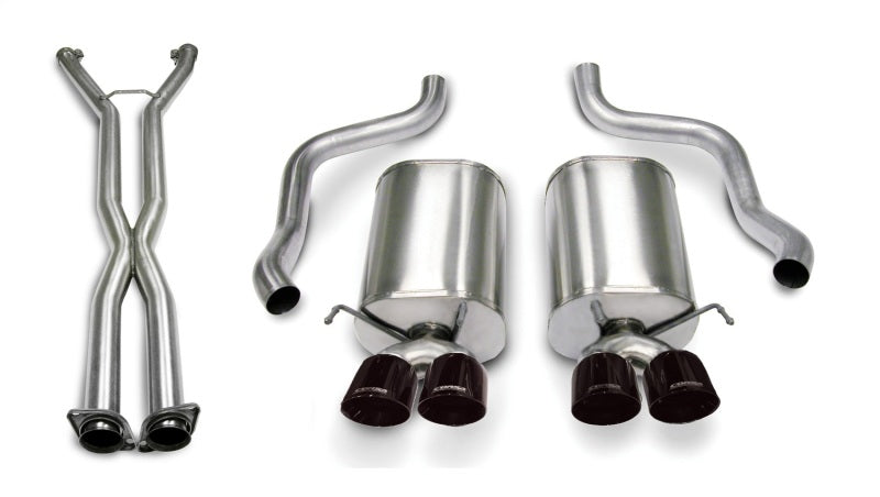 Corsa 14169CB4BLK Cat-Back 2.5" Dual Rear Twin 3.5" Corvette C6