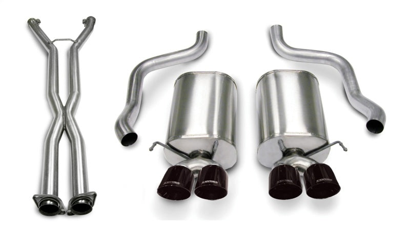 Corsa 14169CB6BLK Cat-Back 2.5" Dual Rear Twin 3.5" Corvette C6