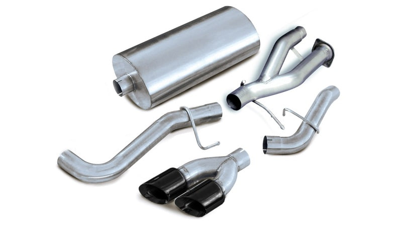 Corsa 14222BLK Cat-Back 3.0" Single Side Twin 4.0" Escalade 02-06