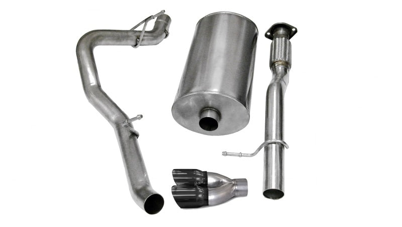 Corsa 14246BLK Cat-Back 3.0" Single Side Twin 4.0" Avalanche 07-08