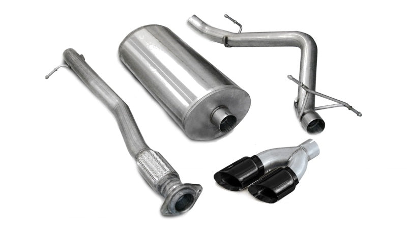 Corsa 14259BLK Cat-Back 3.0" Single Side Twin 4.0" Silverado 07-08