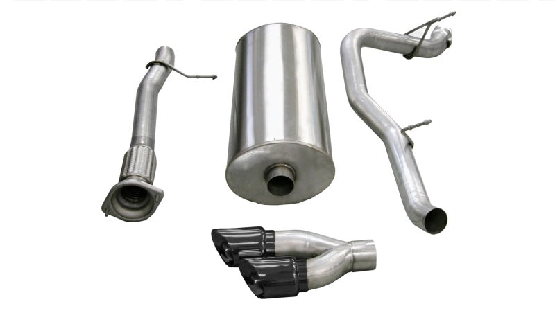 Corsa 14298BLK Cat-Back 3.0" Single Side Twin 4.0" Escalade 07-10