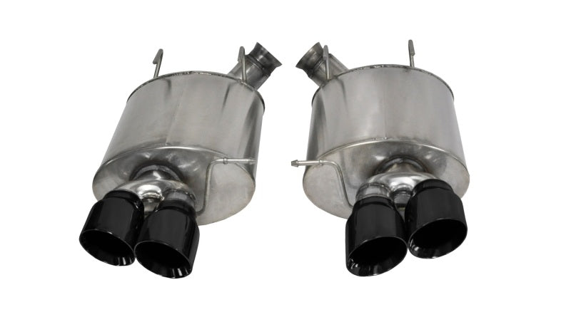 Corsa 14321BLK Axle-Back 3.0" Dual Rear Twin 4" Mustang 5.8 '13-14
