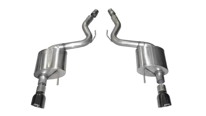 Corsa 14326BLK Axle-Back 3.0" Dual Rear Single 4.5" Mustang 5.0 15-17