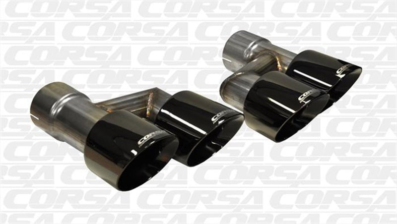Corsa 14333BLK Tip Kit Twin 4.0"