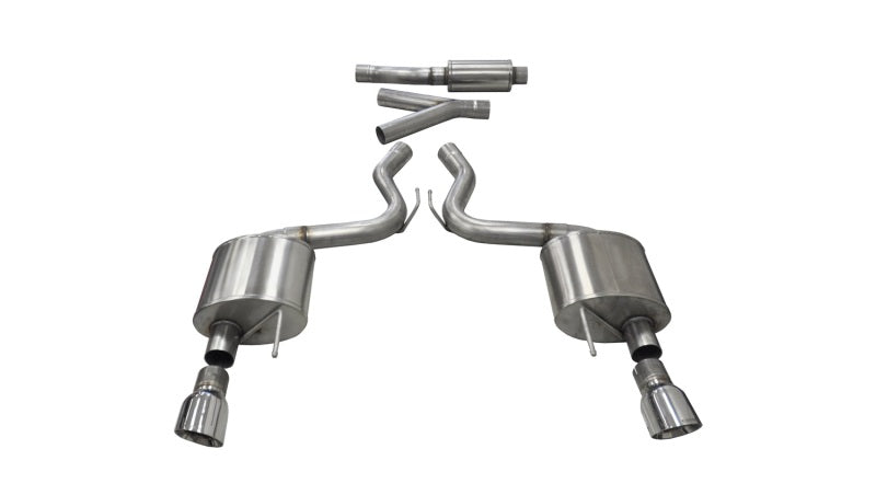 Corsa 14343 Cat-Back 3.0" Dual Rear Single 4.5" Mustang 2.3 15-22