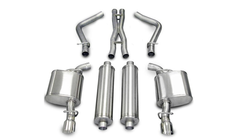 Corsa 14439 Cat-Back 2.5" Dual Rear Single 3.5" Charger 5.7 05-10