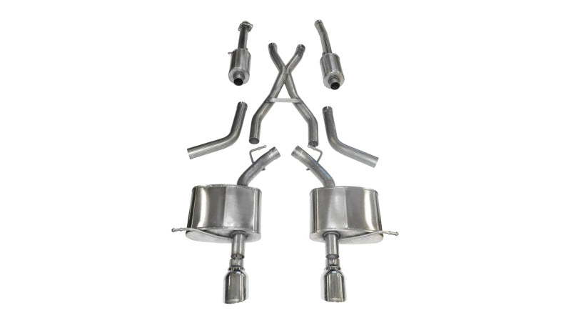 Corsa 14459 Cat-Back 2.5" Dual Rear Single 4.5" Durango 11-22
