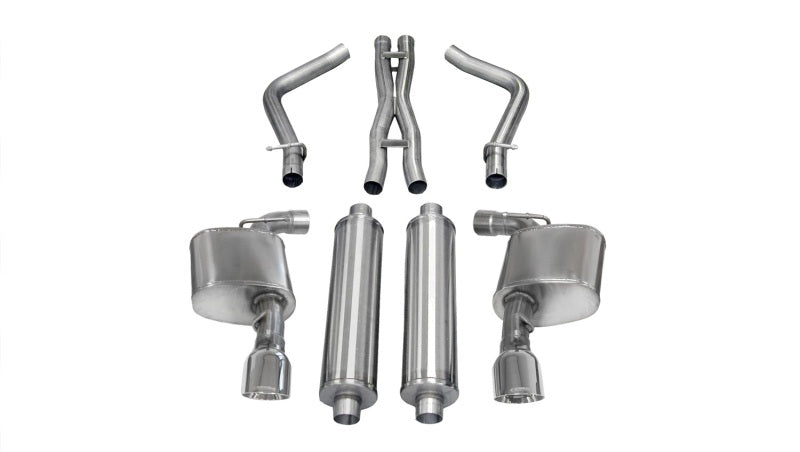 Corsa 14464 Cat-Back 2.75" Dual Rear Single 4.5" Charger 6.4 12-14