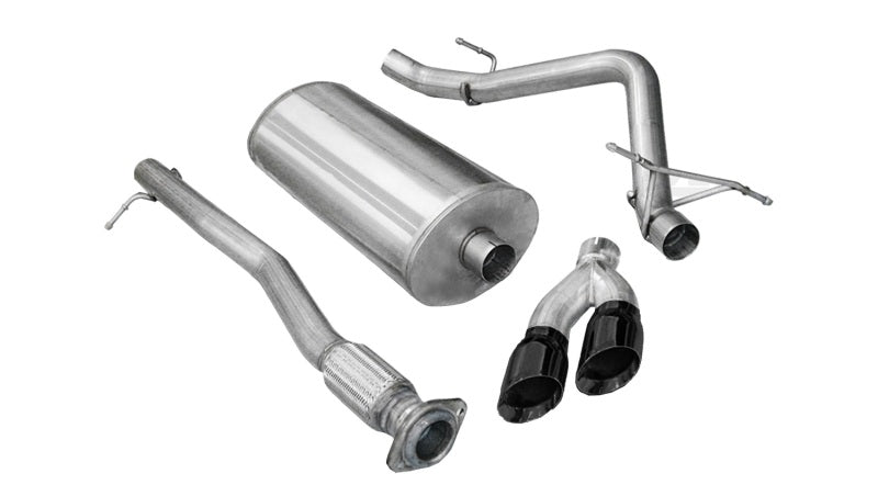 Corsa 14523BLK Cat-Back 3.0" Single Side Twin 4" Silverado 6.2 11-13