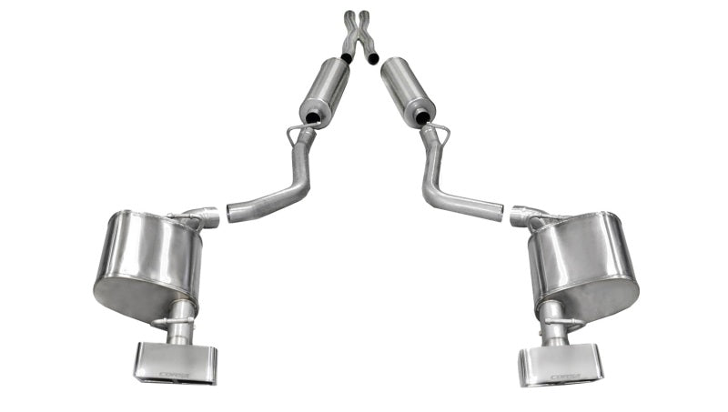 Corsa 14529 Cat-Back 2.5" Dual Rear GTX2 3"x7"Challenger 5.7 11-14