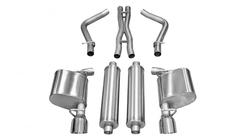 Corsa 14535 Cat-Back 2.5" Dual Rear Single 4.5" 300C 5.7 11-14