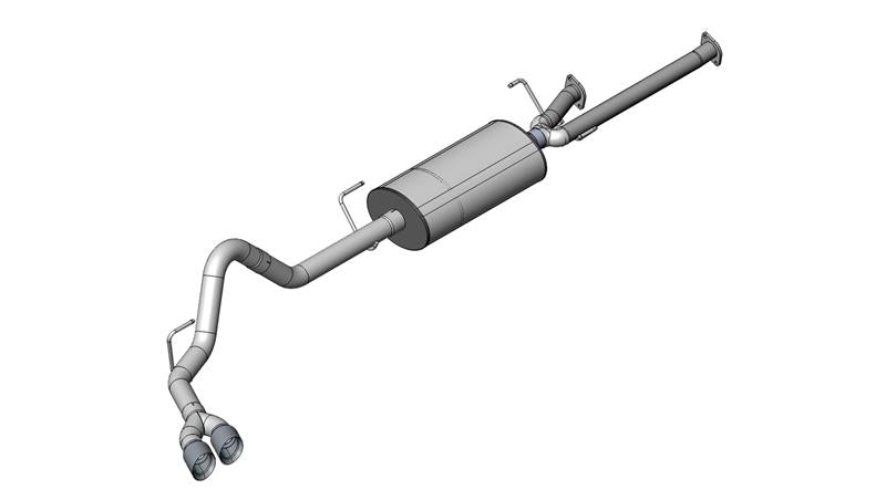 Corsa 14577BLK Cat-Back 3.0" Single Side Twin 4.0" Tundra 5.7 07-08