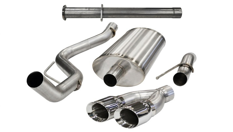 Corsa 14760 Cat-Back + Res Delete 3" Single Side Twin 4" F150 6.2