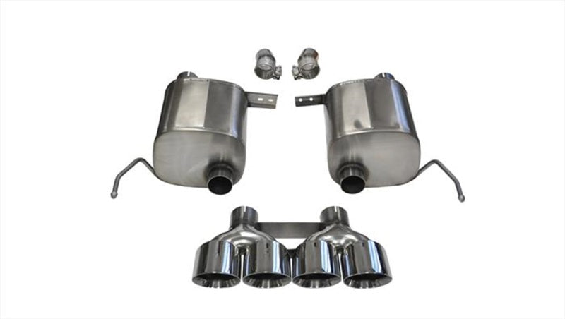 Corsa 14762 Valve-Back 2.75" Dual Rear Quad 4.5" Corvette C7 6.2