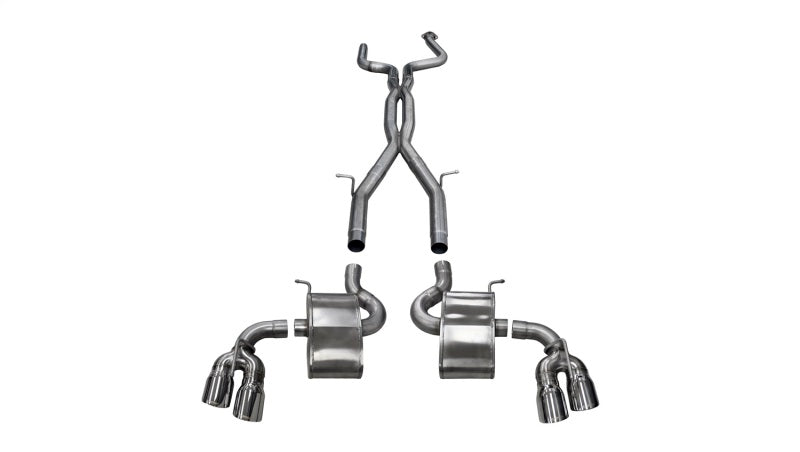 Corsa 14770 Cat-Back 3.0" Dual Rear Twin 4.0" Camaro 6.2 16-23