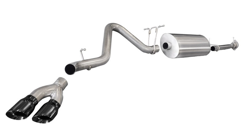 Corsa 14792BLK Cat-Back 3.0" Single Side Twin 4" Silverado 6.0 11-13