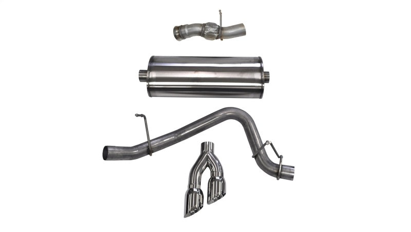 Corsa 14826 Cat-Back 3.0" Single Side Twin 4.0" Escalade 6.2 15-20