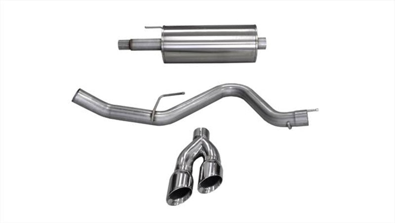 Corsa 14837 Cat-Back 3.0" Single Side Twin 4.0" F150 5.0 15-20