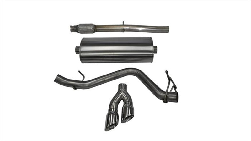 Corsa 14848 Cat-Back 3.0" Single Side Twin 4" Silverado 5.3 14-19