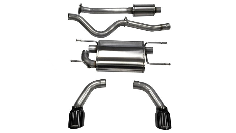 Corsa 14864BLK Cat-Back 2.5" Dual Rear Single 4.5" BRZ/GT86 12-20