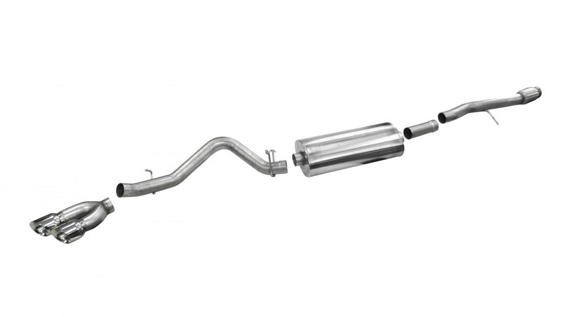 Corsa 14866 Cat-Back 3.5" Sngle Side Twin 4.5" Silverado 6.2 14-19