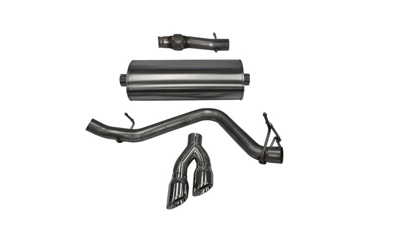 Corsa 14871 Cat-Back 3.0" Single Side Twin 4" Silverado 5.3 14-19