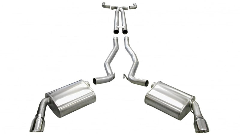Corsa 14951 Cat-Back 2.5" Dual Rear Single 4" Camaro 6.0/6.2 11-15