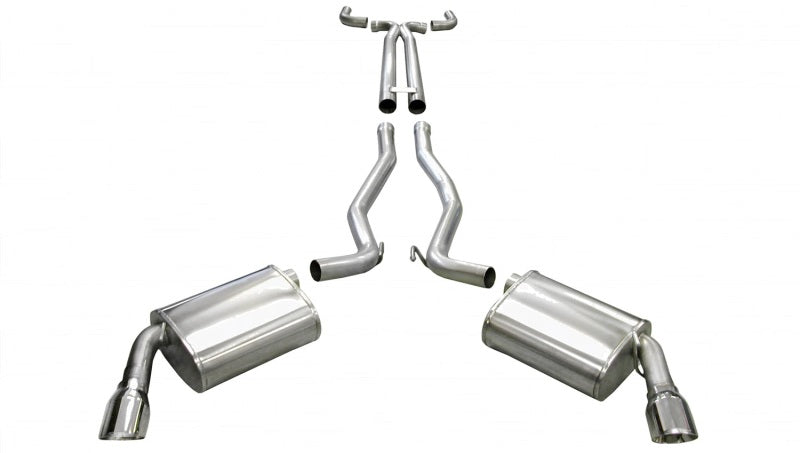 Corsa 14954 Cat-Back 2.5" Dual Rear Single 4" Camaro 6.2 10-13