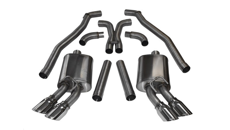 Corsa 14971 Cat-Back 3.0" Dual Rear Twin 4.0" Camaro 6.2 12-15