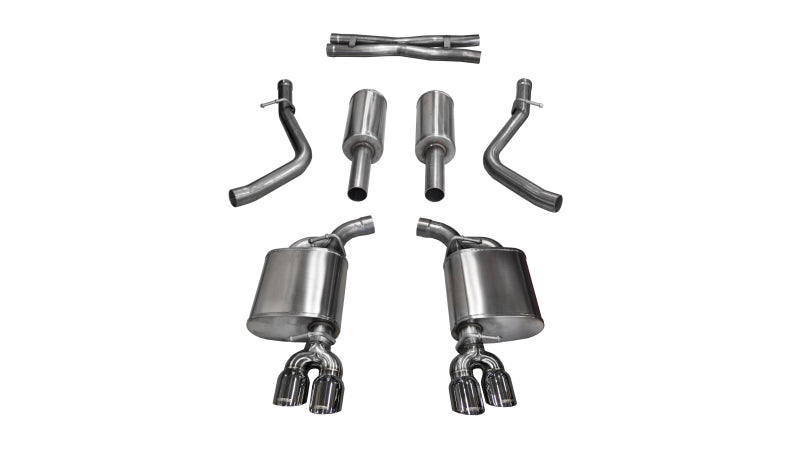 Corsa 14986 Cat-Back 2.5" Dual Rear Twin 3.5" Challenger 5.7 15-16