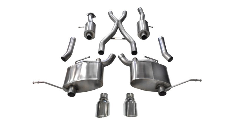 Corsa 14991 Cat-Back 2.5" Dual Rear Single 4.5" Cherokee 5.7 11-21